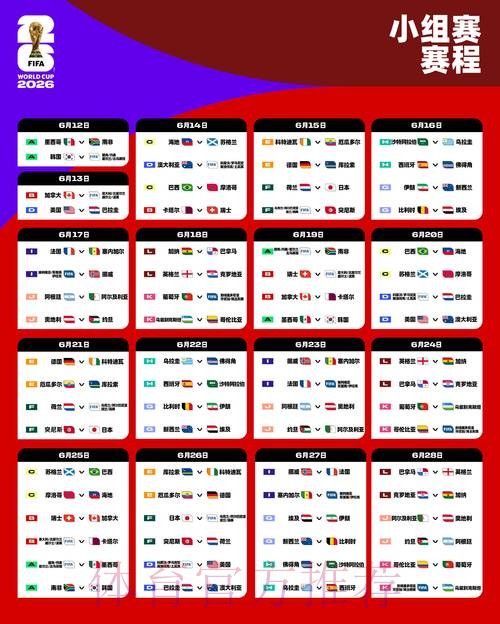 2026世界杯赛程推荐 2026世界杯赛程推荐